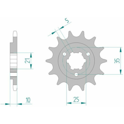 AFAM Standard Stahlritzel vorne 22600 - 520 CANYON T4R W12 DR T4 RIVER W16 S 226