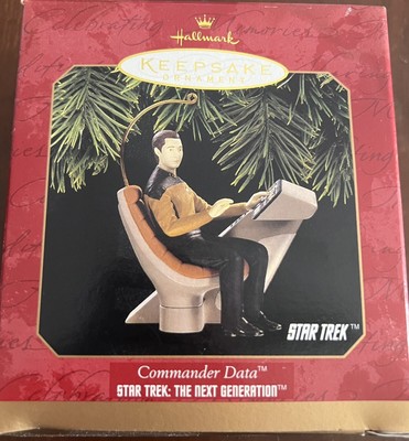 1997 Hallmark Keepsake Ornament Star Trek The Next Generation Commander Data