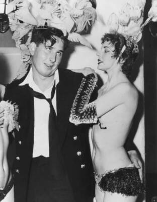 Lord Anthony Moynihan 3rd Baron Moynihan dancing a showgirl a n- 1956 Old Photo