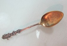 Alter Sammellöffel Münster Rathaus 900 Silber Andenkenlöffel Laffe verziert (3/4