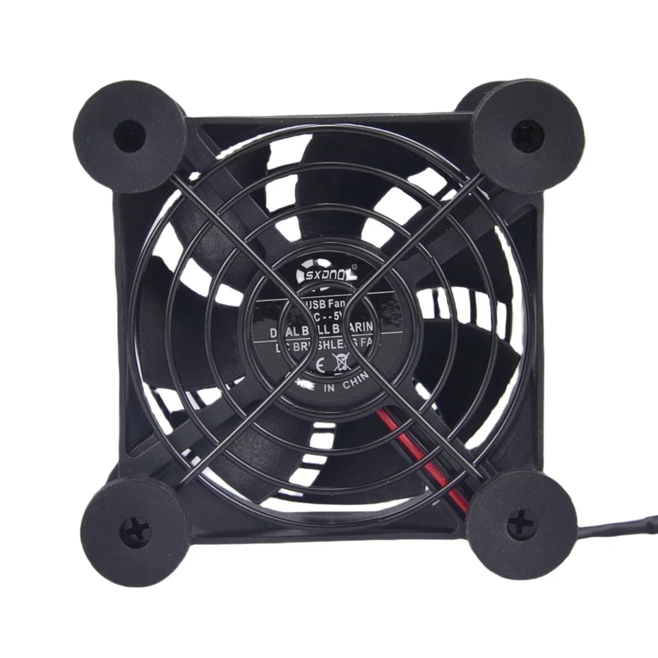 Quiet 80mm USB Fan, 5V USB Portable Cooling Fan for Flat Panel Xbox DVR PS5 - Image 3 of 4