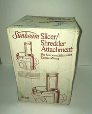 NOS Sunbeam Slicer/Shredder Attachment for Sunbeam Mixmaster Deluxe Mixers 94480