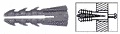CRL 1/4" Plastic Screw Anchor Without Shoulder - 100 Each - pack of 100 - Picture 2 of 2
