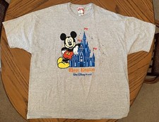 Vintage Disney Magic Kingdom Mickey Mouse Castle T Shirt NEW WITH TAGS
