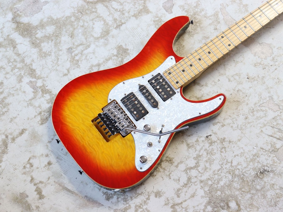 Schecter SD-2-24 BW Used Maple+Basswood body Cherry Burst w/Gig