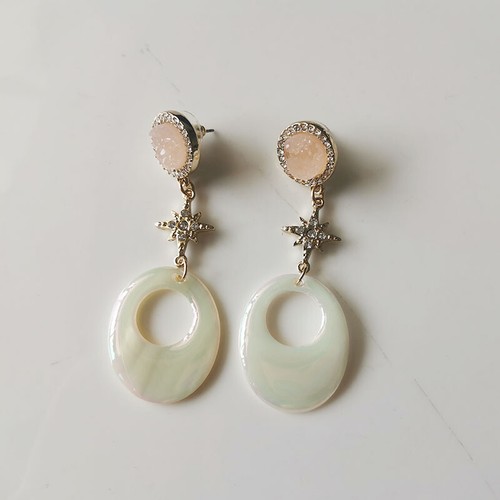 New SUGARFIX Resin Loops Drop Earrings Gift Fashion Women Party Holiday Jewelry - 第 1/3 張圖片