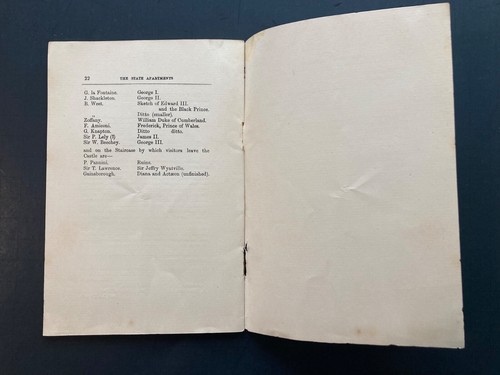 Very Rare c. 1890 GUIDE TO THE STATE APARTMENTS, WINDSOR CASTLE, PRICE ONE PENNY - Bild 5 von 6