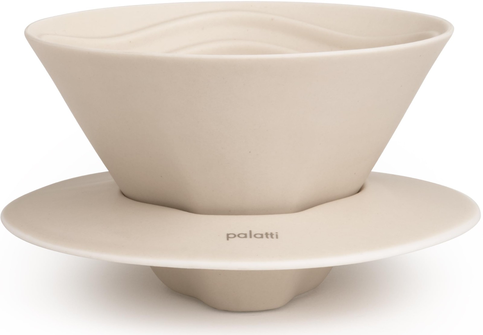 Dune Porcelain Pour Over Coffee Dripper, Ceramic Pour Over Coffee Maker, Adap...