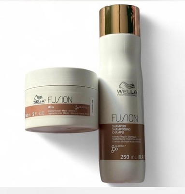 Wella Fusion Intense Repair Shampoo 250ml & Mask 150ml Silksteel Set