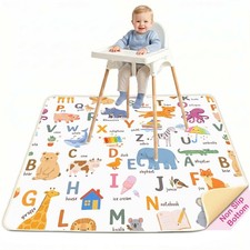 Splat Mat High Chair Mat Waterproof Baby Play Splat Mat for Under High Chair ...