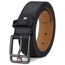 Men's Genuine Leather Belt for Jeans - Stylish, Adjustable, and Versatile Dress
