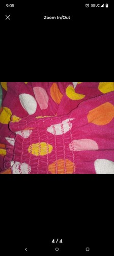 Vestido Toalla Niños Niñas 4 Lunares Rosa - Imagen 4 de 4