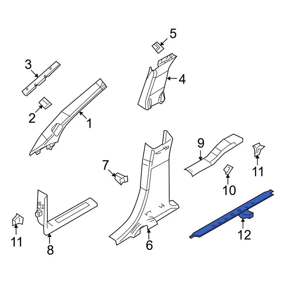 For Lincoln Navigator 2007-2014 Lincoln JU5Z13B374A Outer Courtesy Light Lens - Imagem 4 de 4