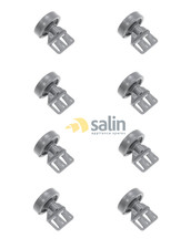 GENUINE ASKO DISHWASHER LOWER BASKET WHEELS COMPLETE SET OF X8 700391SET
