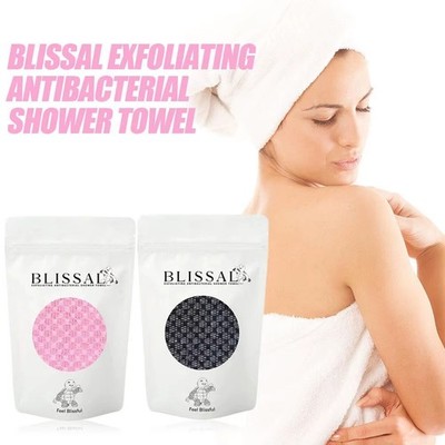 Neu Blissal Peeling Duschtuch Blissal Peeling Tuch für Frauen und Männer UK