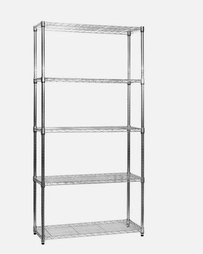 5-stufiges leichtes Chromdrahtregal - H1500 x B750 x T350 mm - Bild 2 von 5