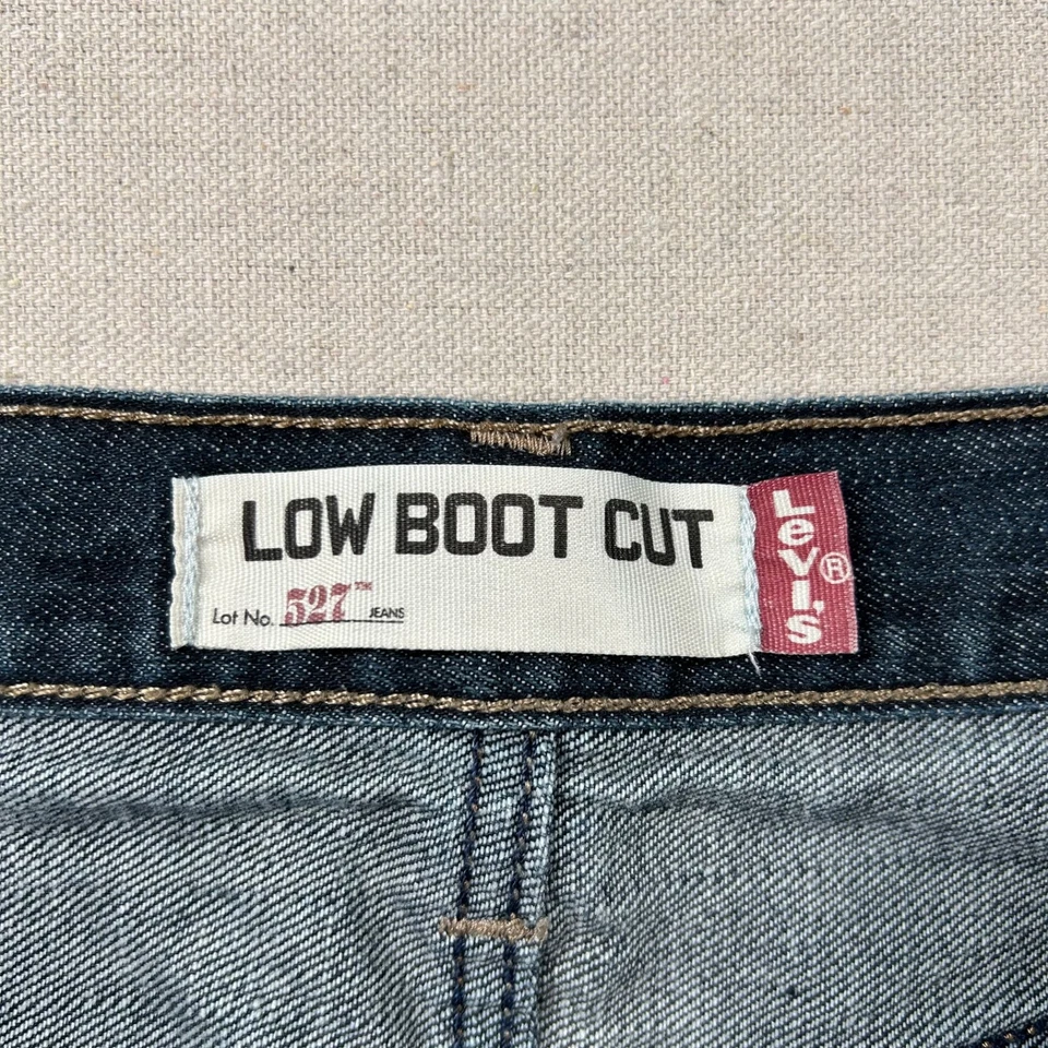 Jeans vintage Levis 527 para hombre 34x30 corte bota baja Y2K Western Denim 2000 Foto 3 de 4