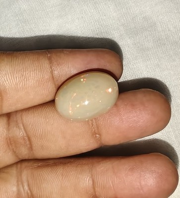12 Ct 20x13.9x8.8 MM Natural Multi Dot Color Ethiopian Opal Oval Shape Cabochon