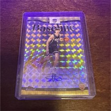 2025-26 Topps Finest Baseline Autograph Maxime Raynaud RC Yellow geometric 