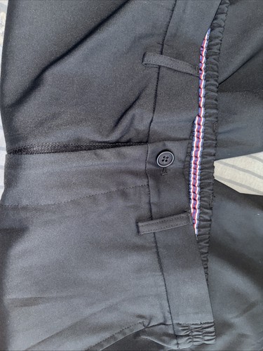 pantalone bugatchi nero elastico con cerniera posteriore taglia S