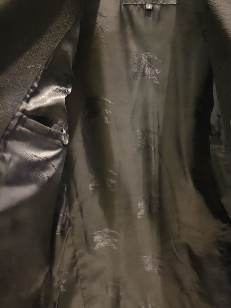 BURBERRY BLACK LABEL Black Peacoat Size 3 From Japan thumbnail 20