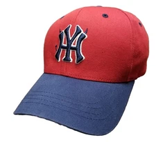 YANKEE HATER Blue Red Cap Hat Mens Large Flexfit Yankees HATE For The RedSox Fan