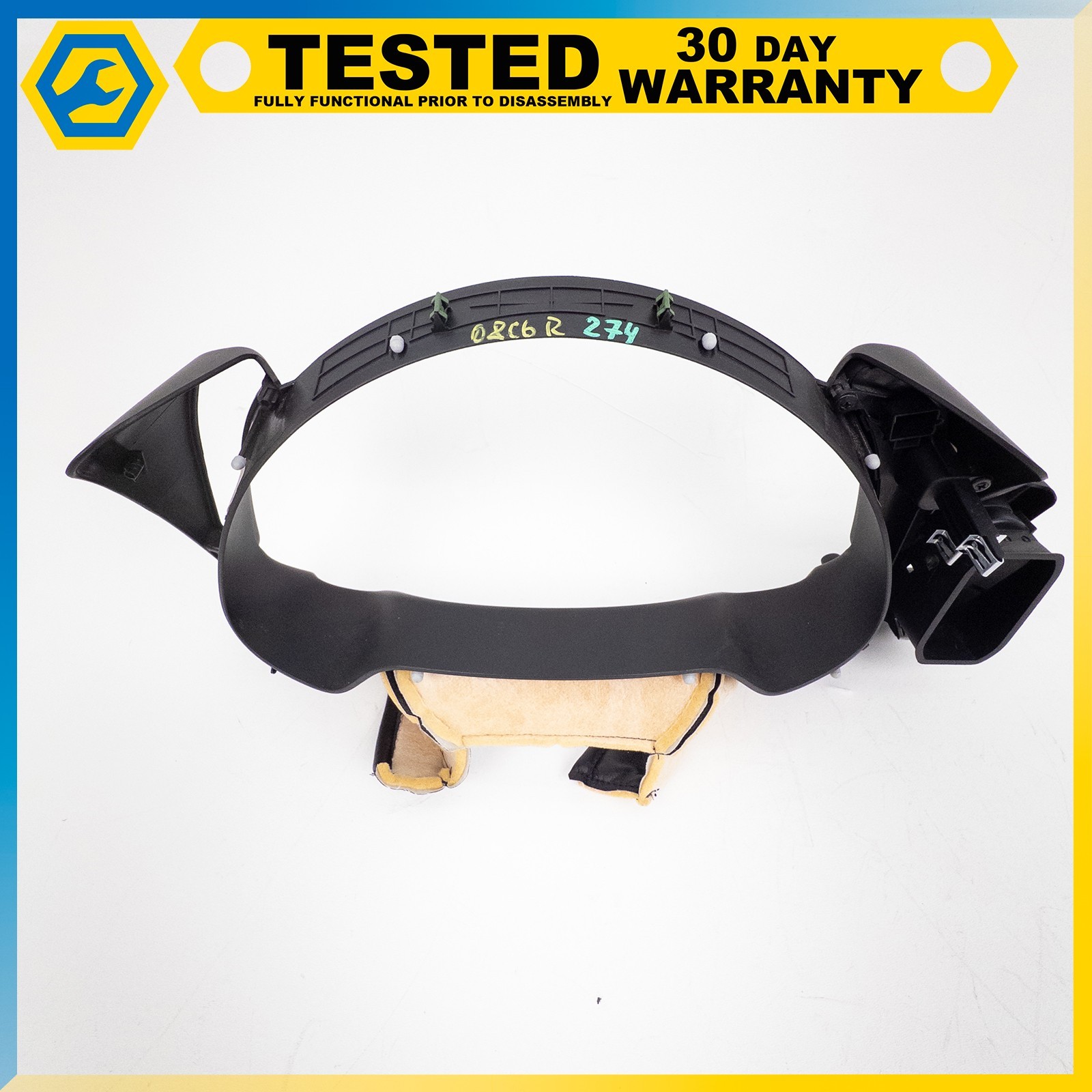05-13 CHEVROLET CORVETTE C6 INSTRUMENT CLUSTER TRIM PLATE ASSEMBLY BLACK OEM