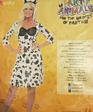 LADIES COW FANCY DRESS OUTFIT SIZE 12/14 BY SMIFFYS  HEN DO OR   PARTY