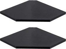 Corner Shelf Wall Mount, Floating Shelves, Set of 2, Black-2pack