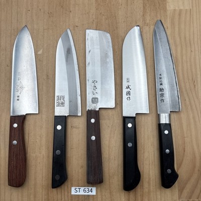 Stark Beschädigtes Messer-Set Lot Chef Küchenmesser Aus Japan ST634