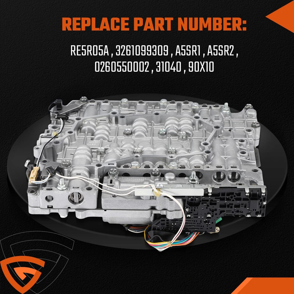 RE5R05A Valve Body Solenoid For Nissan Xterra Armada Frontier Infinity EX35 FX35 Foto 3 de 4