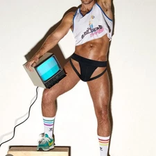 ADANNU Men Sexy Cotton Briefs Jockstrap Low Rise Underpants Comfortable Bikini