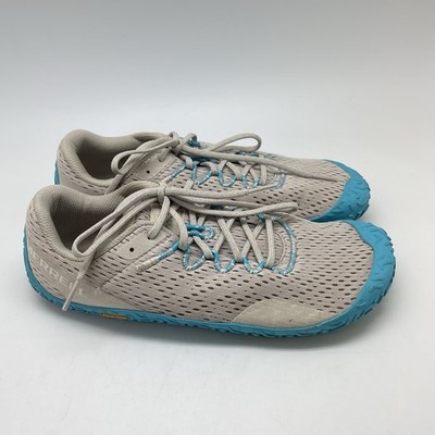 Merrell Sneakers Womens 10 Vapor Glove 6 J067724 Beige Hiking Barefoot Shoes