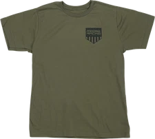 MOOSE OFFROAD Youth Salute T-Shirt - Olive - Large 3032-3696
