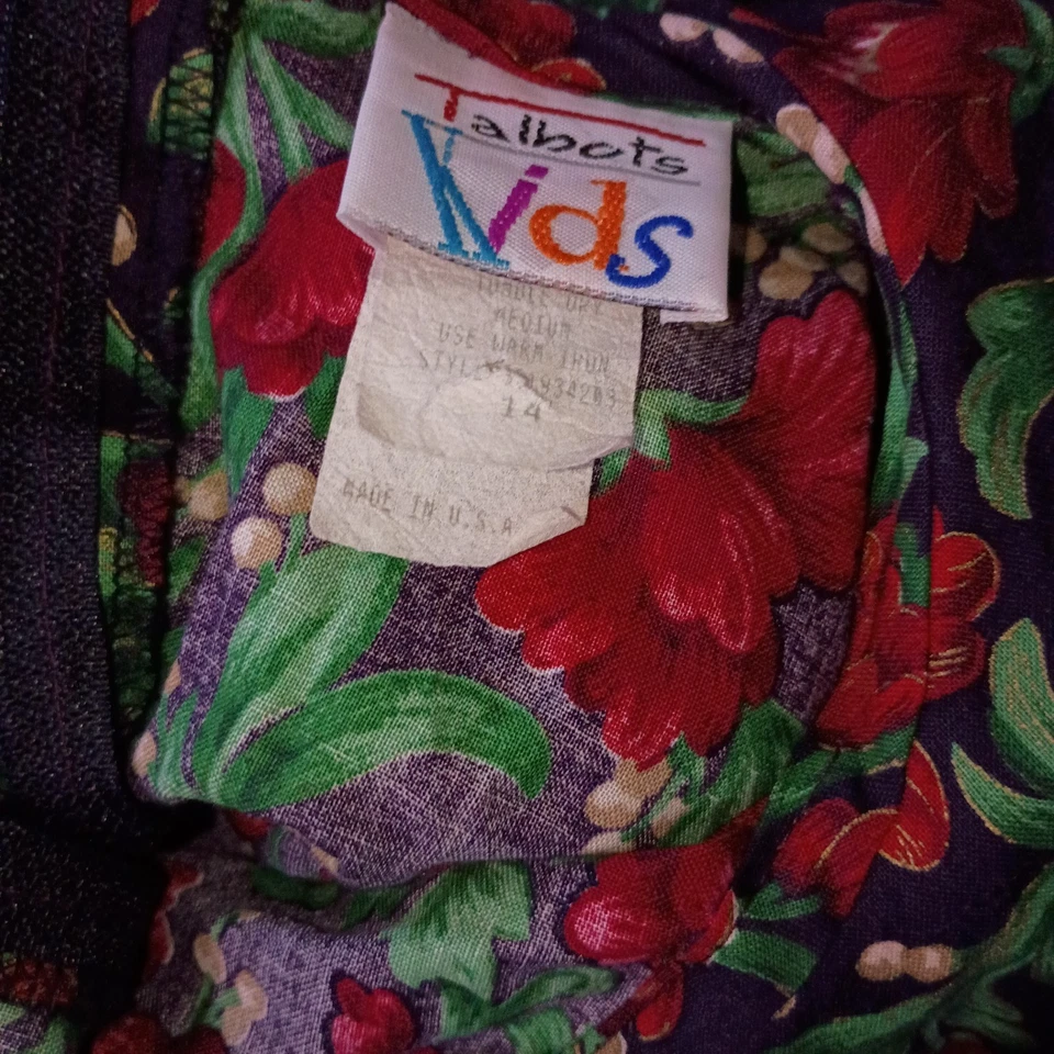 Vestido de Navidad vintage para niños Talbots niñas talla 14 Foto 4 de 4