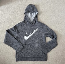 Boy  s Nike Multi Stain Repel Therma-FIT Hoodie Size Large Grey NWT