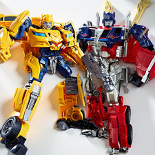2X Large Transformer Optimus Prime + Bumblebee Action Figure Autobot 45cm Robot