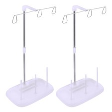 2Pcs Reusable Sewing Thread Holder Lavender Cone Stand for Efficient Sewing