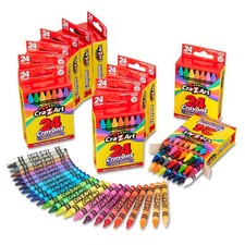 Bulk Crayons 24 Count, 12 Packs, Classroom 24 Count Pack of 12 , Multicolor