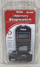 Robic SC-505W 12 Lap Memory Stopwatch - NEW - 