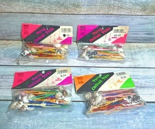 Cocktail Picks With Seashells Colorful Plastic Appetizer Forks 4 Packs Of 24 NEW