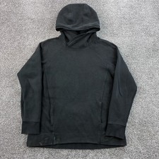 Lululemon Pullover Hoodie Women's 12 Black Cotton Blend Thumbholes Scuba N60416