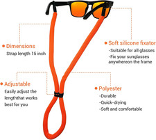 Sunglasses Floating Strap for Swimming Test hanging Anti-slip Glasses Strap f...