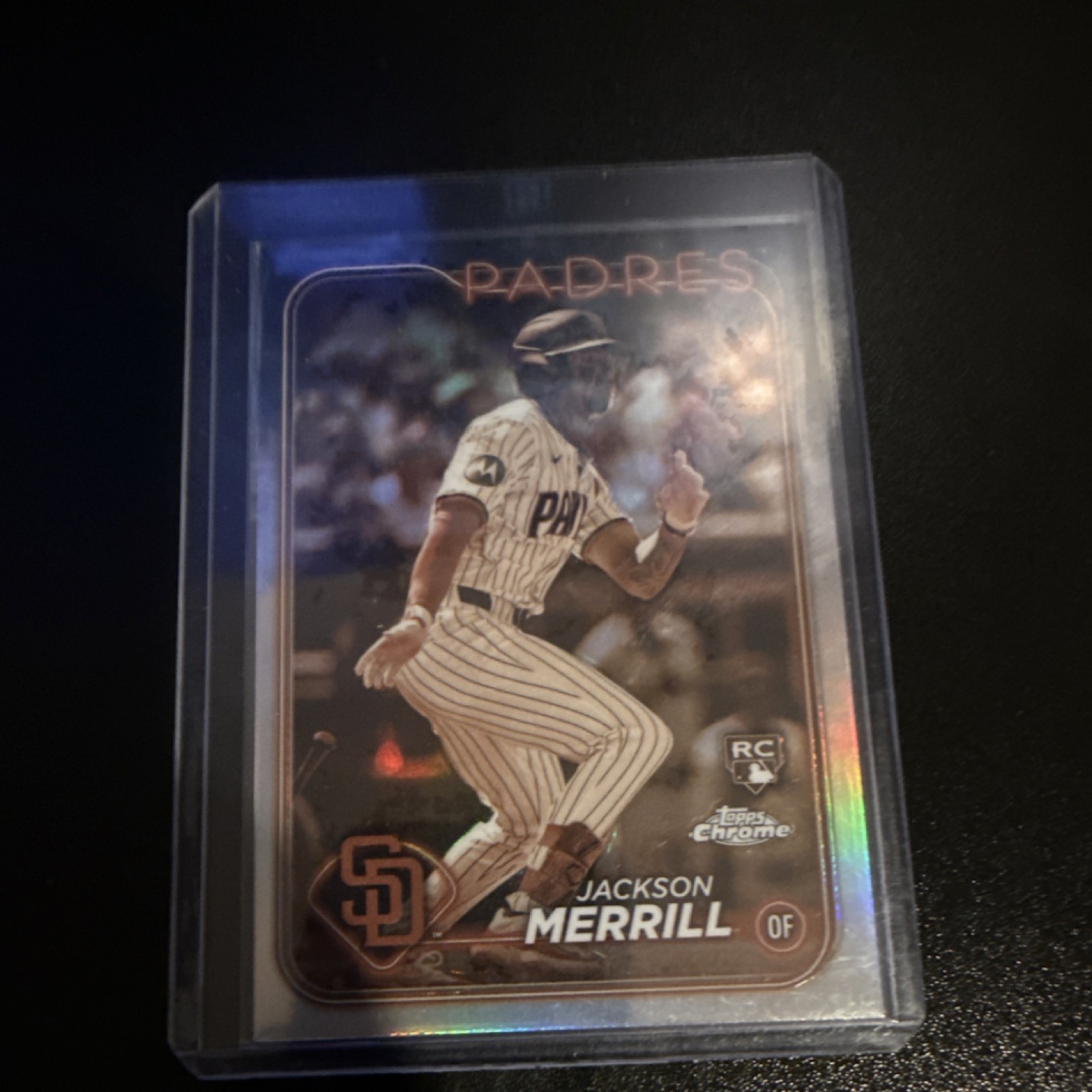 Topps Chrome Jackson Merrill #207 Rookie Sepia Refractor San Diego Padres 2024