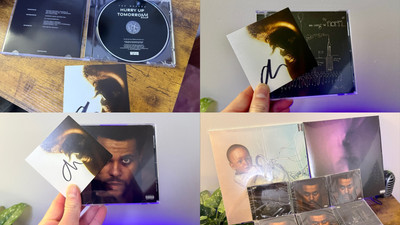 The Weeknd X HARMONY X SORAYAMA COLLECTOR Hurry Up Tomorrow Signed Vinyl Or CD.
