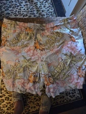 Vilbrequin Mens XL Swimwear Trunks Suit- Pink Flamingos and Red Scooters