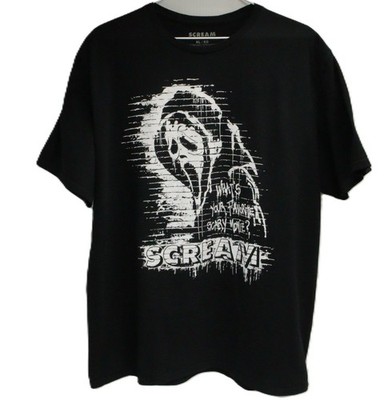 Scream Ghost Face T- Shirt XL Black What s Your Favorite Scary Movie XL T0303