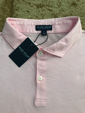 Peter Millar Crown Crafted Pima Cotton Polo Shirt Size XL Misty Rose Pink 135-