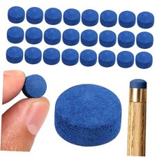 25 Pack 13mm Pool Cue Tips - Premium Hard Leather Replacement Kit for Pool,