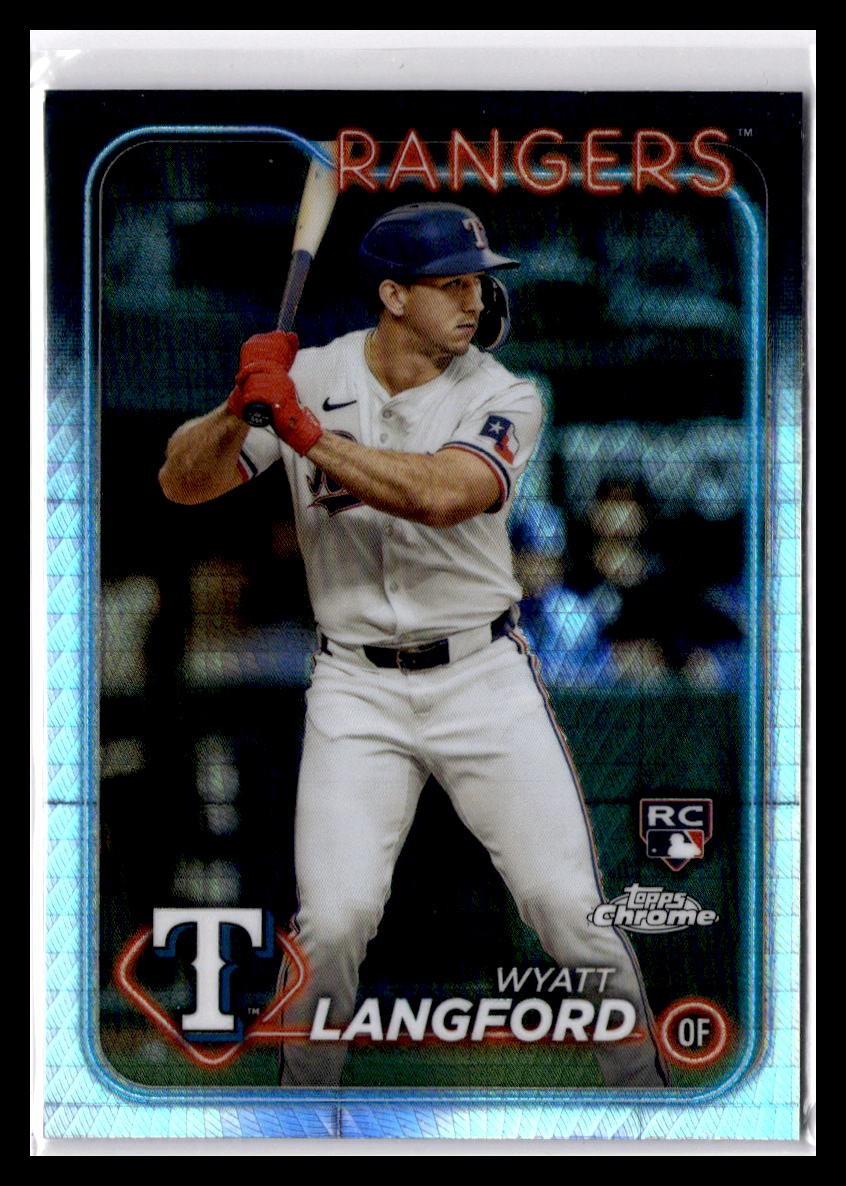 2024 Topps Chrome #122 Wyatt Langford Prism Refractors